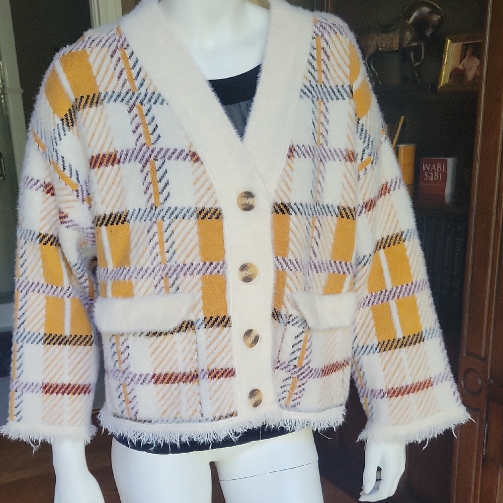Stylish Plaid Women's Jacket